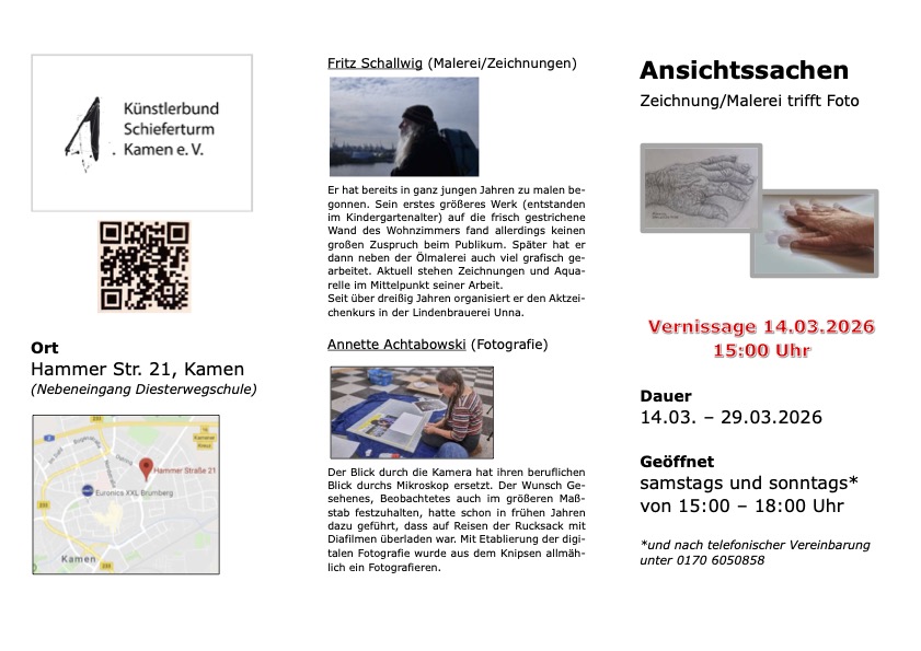 Entwurf Flyer Ansichtsachen V.5.0